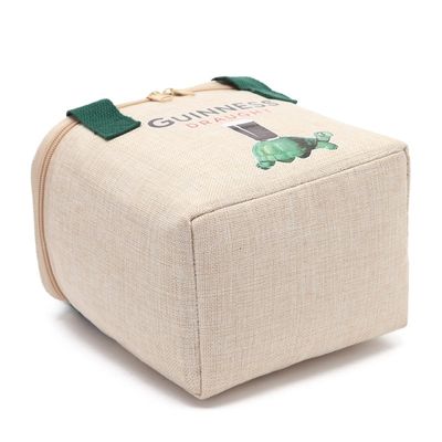 PE Foam Aluminum Foil Lunch Picnic Jute Cooler Bag